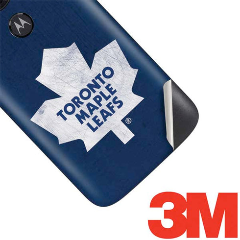 NHL Toronto Maple Leafs Distressed Moto E5 Play Skin